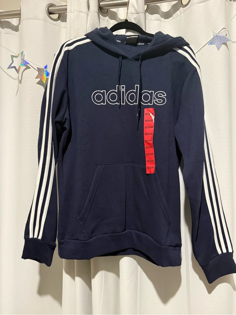 Adidas Navy Hoddie Size M